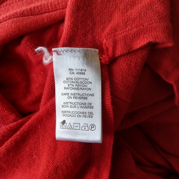 Michael Kors Red V-Neck Top - Picture 4 of 5